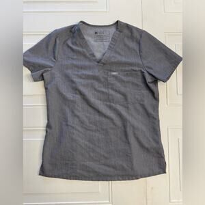 *Small Stain* Figs Catarina Technical Collection Scrub Scrubs Top Size S